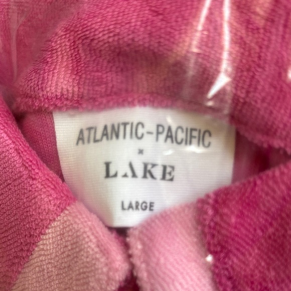 Atlantic- Pacific x LAKE Pink Terry Darcy Sleeveless Dress- lychee - Picture 7 of 7